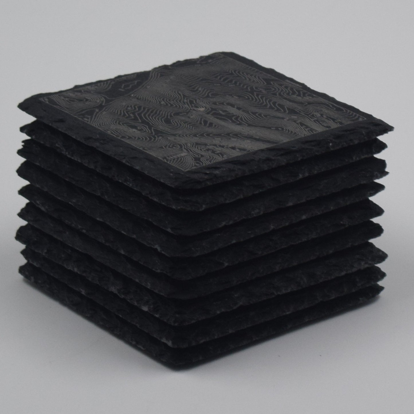 Lake District • Contour Map, Slate Coasters Featuring Cumbrian Landmarks