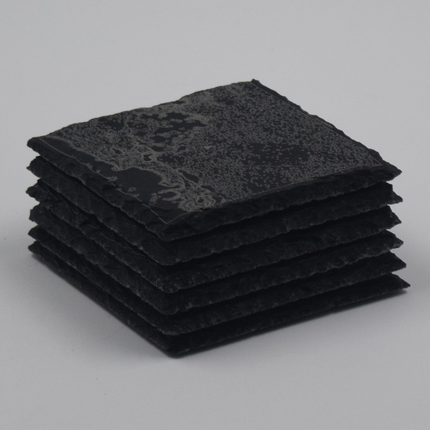 Florida • Contour Map, Slate Coasters Featuring Floridian Landmarks