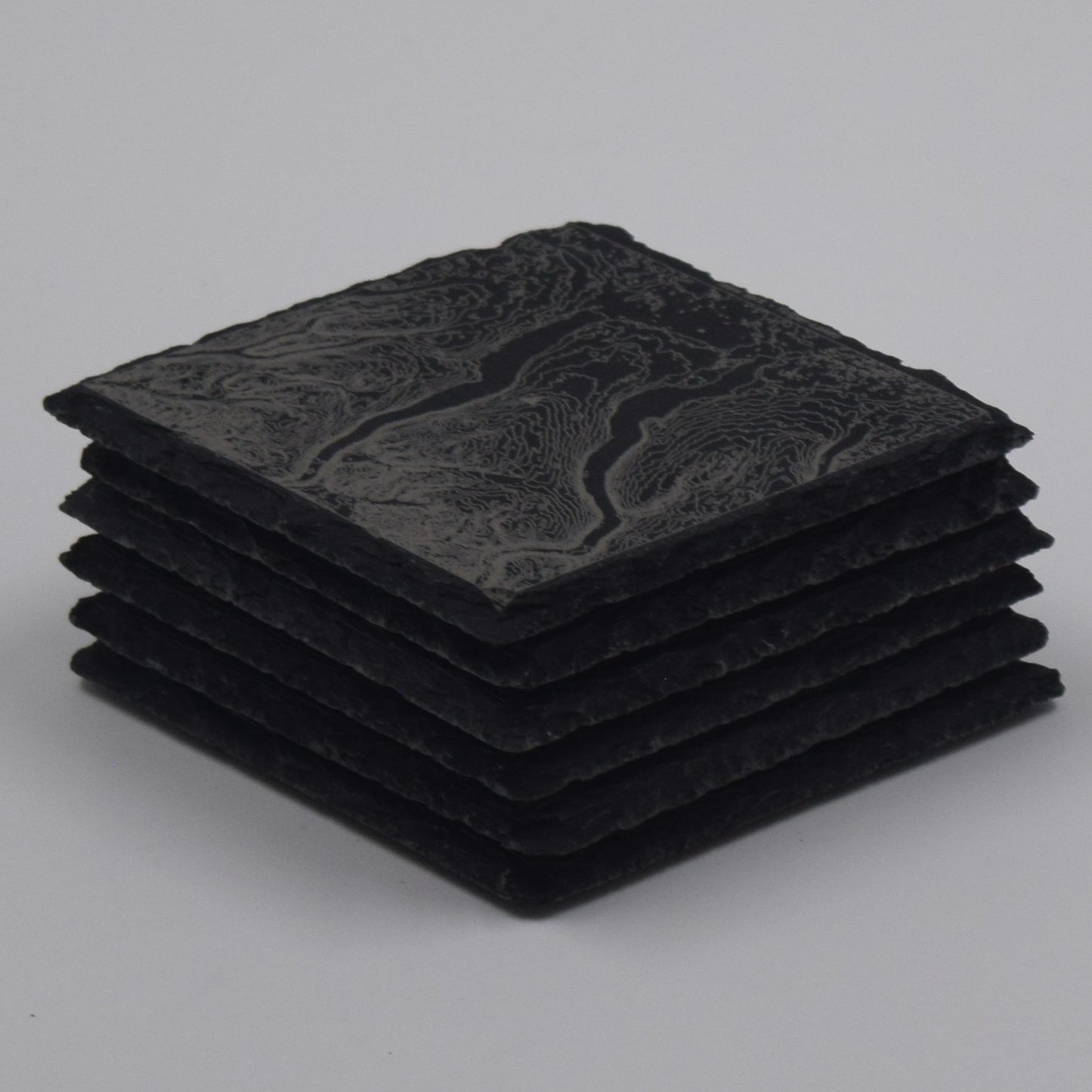 New York • Contour Map, Slate Coasters Featuring New York State Landmarks